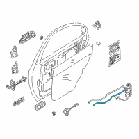 OEM 2003 Kia Spectra Rod-Inner Handle, LH Diagram - 0K2N173313