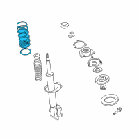 OEM 1997 Infiniti QX4 Front Coil Spring Diagram - 54010-0W002