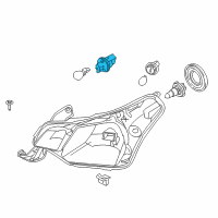 OEM 2010 Ford Taurus Signal Lamp Bulb Socket Diagram - 8S4Z-13411-A