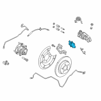 OEM 2020 Ford Transit Connect Rear Pads Diagram - FU2Z-2V200-F