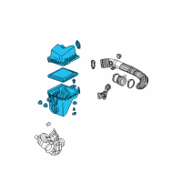 OEM Saturn Cleaner Asm, Air (W/ Intake Air Temperature Sensor) Diagram - 22678562