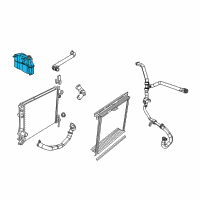 OEM Dodge Challenger Bottle-COOLANT Recovery Diagram - 4596466AG