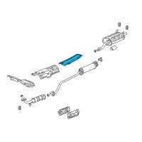 OEM 2002 Acura RSX Plate B, Floor Heat Baffle Diagram - 74605-S6M-000