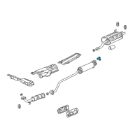 OEM Acura RSX Rubber, Exhaust Mounting Diagram - 18215-S6M-J01