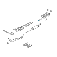 OEM 2005 Acura RSX Gasket, Exhaust Flexible Diagram - 18229-SP0-003