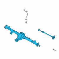 OEM 2020 Nissan Titan Rear Axle Assembly, W/O Brake Diagram - 43003-EZ12B