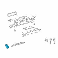 OEM 2014 Lexus IS250 Switch Assembly, Luggage Diagram - 84840-24020