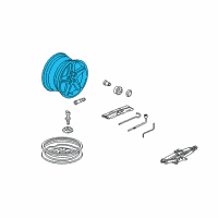 OEM 2003 Acura RSX Disk, Aluminium Wheel (Hitachi) (16X6 1/2Jj) (Blade Silver Metallic-Z) Diagram - 42700-S6M-A03ZA