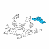 OEM 2008 Cadillac STS Transmission Mount Diagram - 25892304