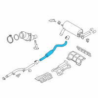 OEM 2016 BMW 320i Exhaust Pipe Diagram - 18-30-7-627-144