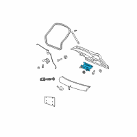 OEM 2010 Jeep Compass Liftgate Tailgate-Hinge Right Diagram - 4589530AA