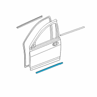 OEM 2012 Dodge Caliber Seal-Front Door Diagram - 5160234AA