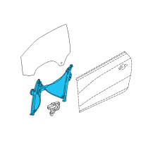 OEM 2017 Buick Cascada Window Regulator Diagram - 13366935