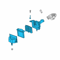 OEM 2016 Infiniti Q70 Air Cleaner Diagram - 16500-1MG0C