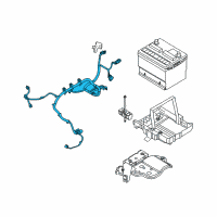 OEM 2009 Mercury Sable Positive Cable Diagram - 9G1Z-14300-BA