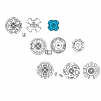 OEM 1999 Toyota Corolla Center Cap Diagram - 42638-02060