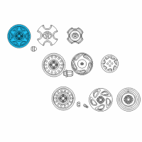 OEM 2002 Toyota Corolla Wheel, Steel Diagram - 42611-01140