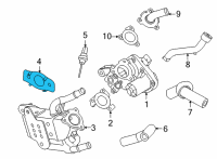 OEM 2022 Hyundai Tucson Gasket-EGR Pipe Diagram - 28491-2M800