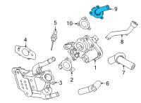 OEM Hyundai Adaptor-EGR Diagram - 28456-2M400