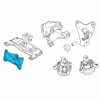 OEM 2015 BMW 740Li xDrive Transmission Support Diagram - 22-32-6-781-235