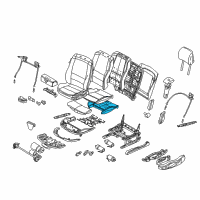 OEM 2002 BMW M3 Seat Upholstery Diagram - 52-10-8-261-013