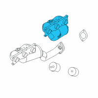 OEM 2009 BMW 128i Exchange. Exhaust Manifold With Catalyst Diagram - 18-40-7-556-504