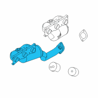 OEM BMW 328i xDrive Exchange. Exhaust Manifold With Catalyst Diagram - 18-40-7-563-738