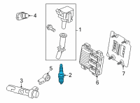 OEM 2021 Chevrolet Equinox Spark Plug Asm-Gasoline Engine Ignition Diagram - 12683541
