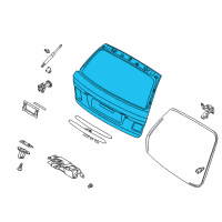 OEM 2002 BMW 325xi Trunk Lid Diagram - 41-62-8-158-552