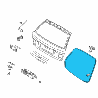 OEM 2000 BMW 323i Trunk Lid Sealing Diagram - 51-71-7-019-955