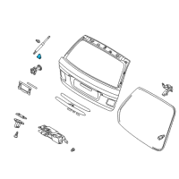 OEM 2000 BMW 323i Bracket Gas Press.Spring Right Diagram - 51-24-8-239-746