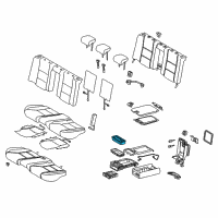 OEM 2018 Lexus GS300 Switch, Rear Power Seat Diagram - 84923-30300