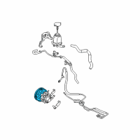 OEM 2006 Pontiac Vibe Pulley, P/S Pump Diagram - 88971030