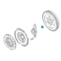 OEM 2011 BMW 328i Cylindrical Roller Bearing, Radial Diagram - 21-20-7-536-792