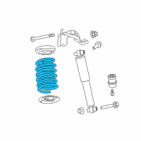 OEM Mercury Coil Spring Diagram - AE5Z-5560-A