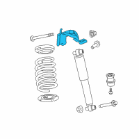 OEM 2006 Lincoln Zephyr Upper Bracket Diagram - 6E5Z-18132-AA