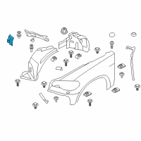 OEM 2011 BMW X6 Front Left Air Duct Cover Diagram - 51-71-7-169-417