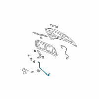 OEM Dodge Caliber Hood Prop Diagram - 5030531AD