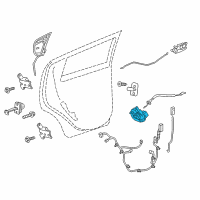 OEM 2016 Buick Encore Latch Diagram - 13579546