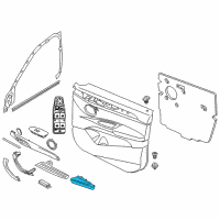 OEM 2020 BMW X1 Armrest, Left Diagram - 51-41-7-417-529