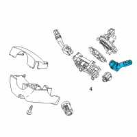 OEM 2012 Ford Explorer Signal Switch Diagram - BT4Z-13341-BA