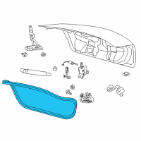 OEM 2009 Lincoln MKS Weatherstrip Diagram - AA5Z-5443720-A