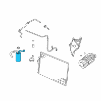 OEM Jeep Liberty CONDENSER-Suction And Discharge Line Diagram - 55037470AD