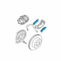 OEM 2005 GMC Savana 1500 Rear Pads Diagram - 89027010