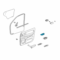 OEM Toyota Sequoia Window Switch Diagram - 84030-0C010