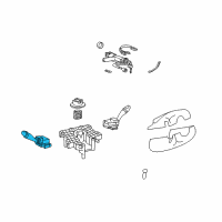 OEM 2003 Hyundai XG350 Switch Assembly-Lighting & Turn Signal Diagram - 93410-39000