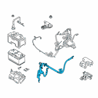 OEM 2019 Ford Ranger Negative Cable Diagram - KB3Z-14301-A