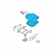 OEM 2006 Nissan Quest Cushion Assy-Front Seat Diagram - 87300-5Z100