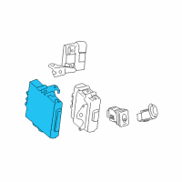 OEM 2010 Pontiac Vibe Theft Deterrent Module Diagram - 19185040