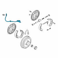 OEM Pontiac Rear Speed Sensor Diagram - 95996129